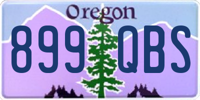OR license plate 899QBS