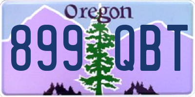 OR license plate 899QBT