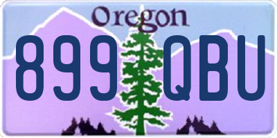 OR license plate 899QBU
