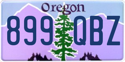 OR license plate 899QBZ
