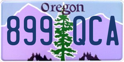 OR license plate 899QCA