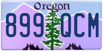 OR license plate 899QCM