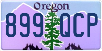 OR license plate 899QCP