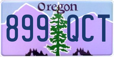 OR license plate 899QCT