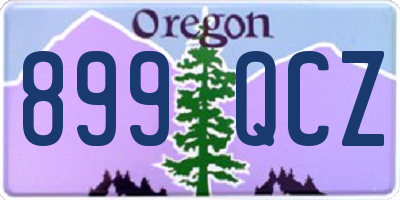 OR license plate 899QCZ