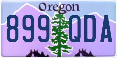 OR license plate 899QDA