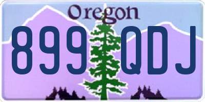OR license plate 899QDJ
