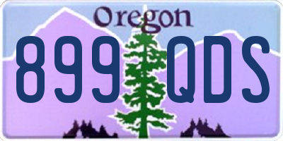 OR license plate 899QDS