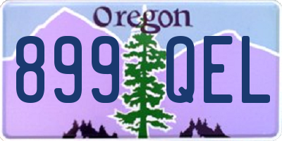 OR license plate 899QEL