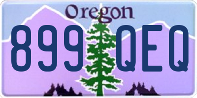 OR license plate 899QEQ