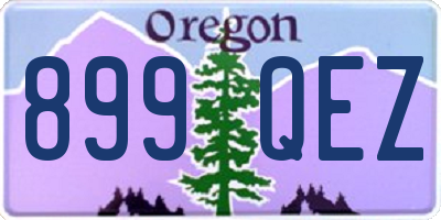 OR license plate 899QEZ