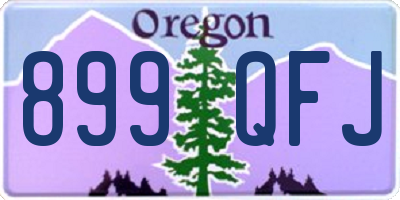OR license plate 899QFJ