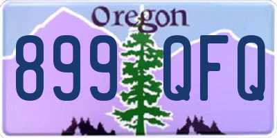 OR license plate 899QFQ