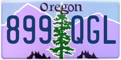 OR license plate 899QGL