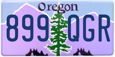OR license plate 899QGR