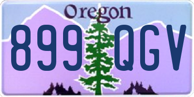 OR license plate 899QGV