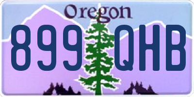 OR license plate 899QHB