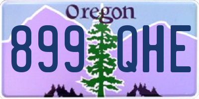 OR license plate 899QHE