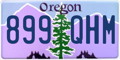 OR license plate 899QHM