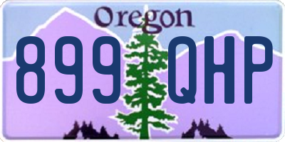 OR license plate 899QHP