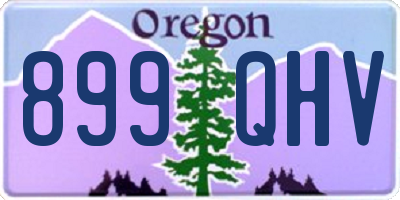 OR license plate 899QHV