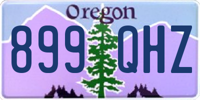 OR license plate 899QHZ