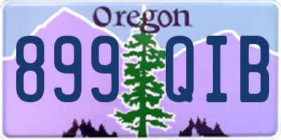 OR license plate 899QIB
