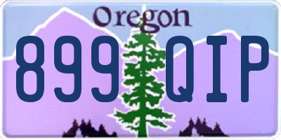 OR license plate 899QIP