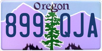 OR license plate 899QJA