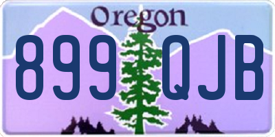 OR license plate 899QJB