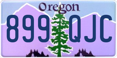 OR license plate 899QJC