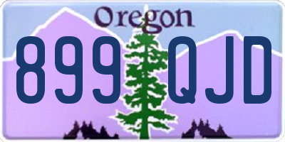 OR license plate 899QJD
