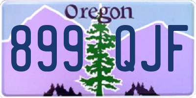OR license plate 899QJF