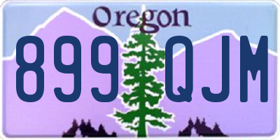 OR license plate 899QJM
