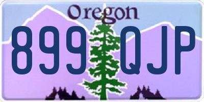 OR license plate 899QJP