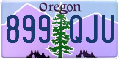 OR license plate 899QJU