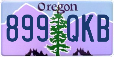 OR license plate 899QKB