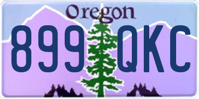 OR license plate 899QKC