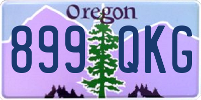 OR license plate 899QKG