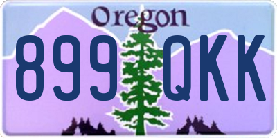 OR license plate 899QKK