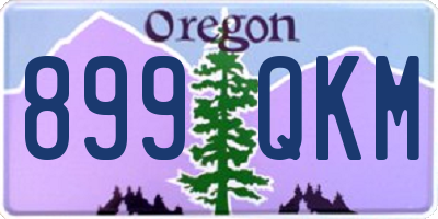 OR license plate 899QKM