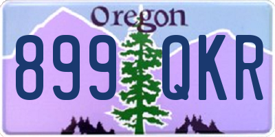 OR license plate 899QKR