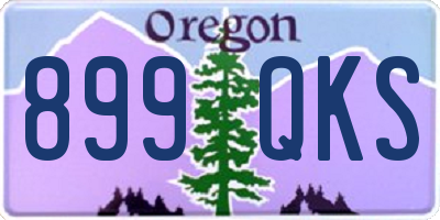 OR license plate 899QKS