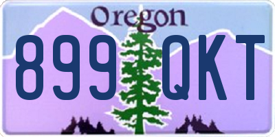 OR license plate 899QKT