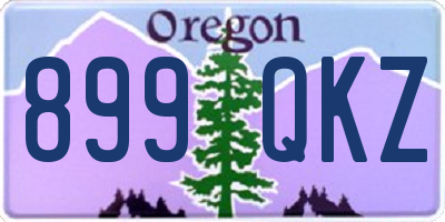 OR license plate 899QKZ