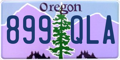 OR license plate 899QLA