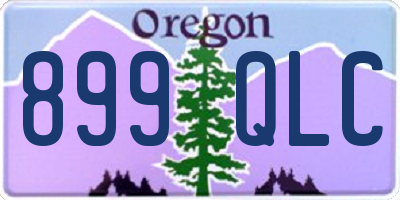 OR license plate 899QLC