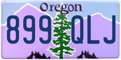 OR license plate 899QLJ