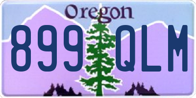 OR license plate 899QLM