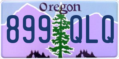 OR license plate 899QLQ